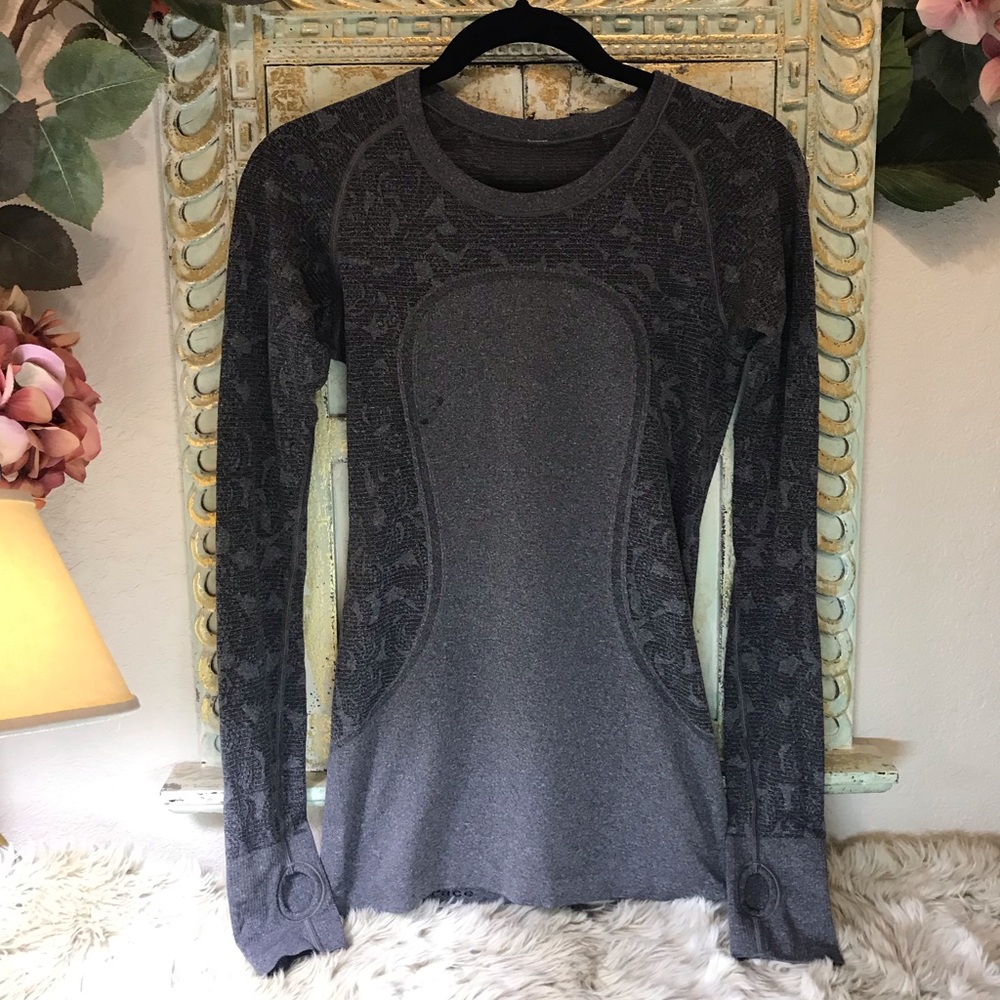 Lululemon grey swiftly tech long sleeve top 6